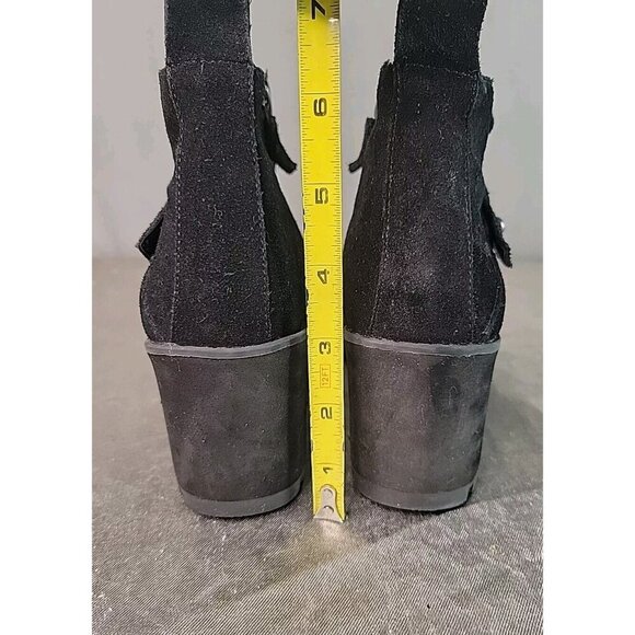 Eileen Fisher Women's Wedge Platform Suede Bootie Ankle Boot Size 6.5, GUC! - Picture 13 of 16